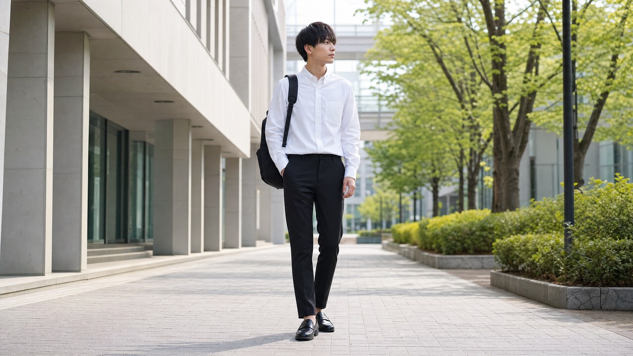 大学生 スラックス おすすめ10選 メンズキレイめ イメージ1