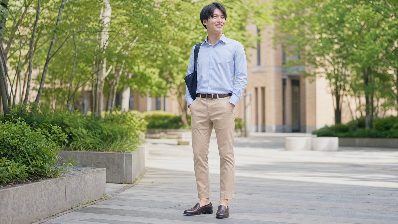大学生 スラックス おすすめ10選 メンズキレイめ イメージ4
